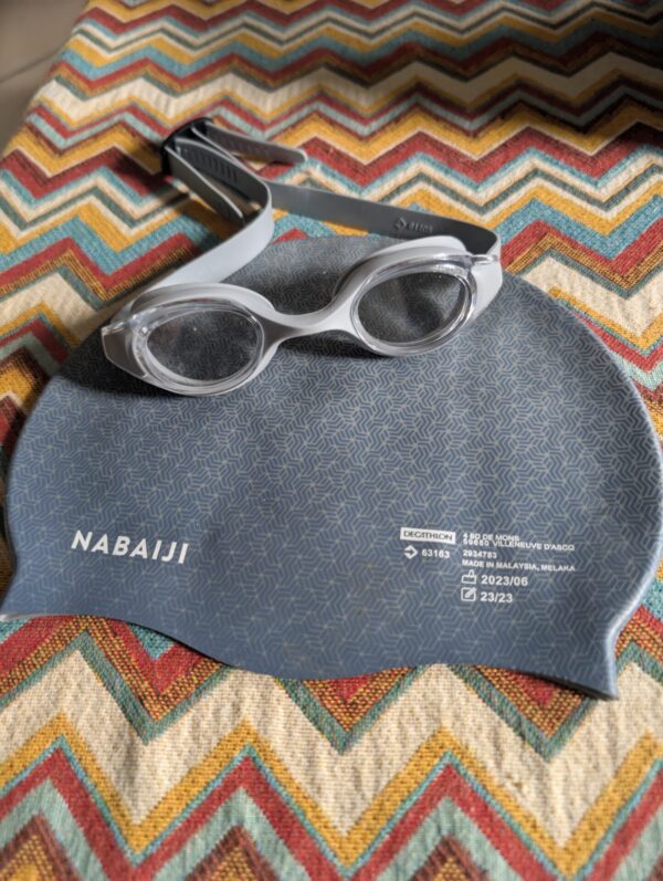 Product Title: Swimming Goggles & Cap